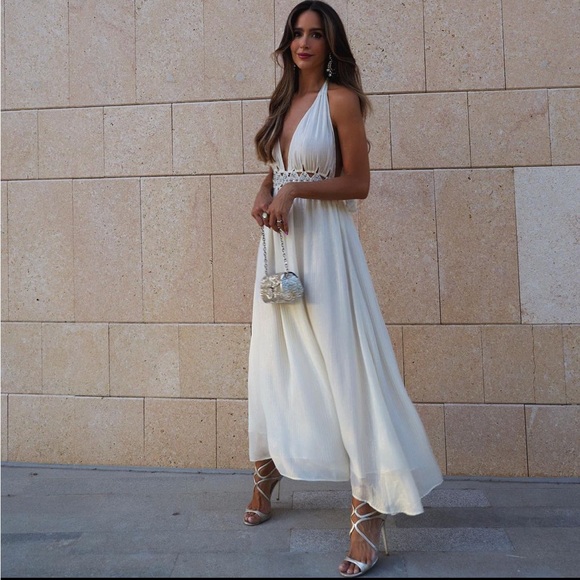 ZARA RHINESTONE MIDI DRESS LIMITED EDITION - Picture 2 of 12